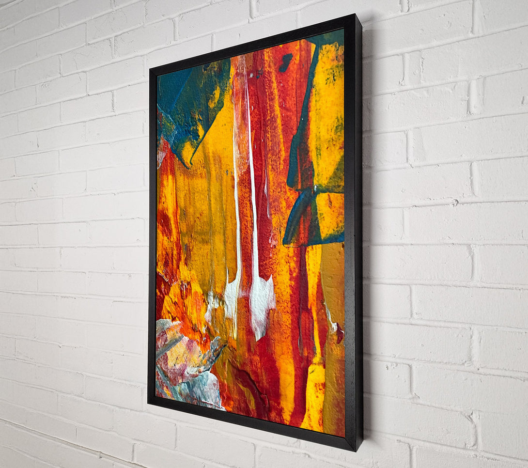  A Canvas Print of Golden Sunset Striations Canvas Wall Art