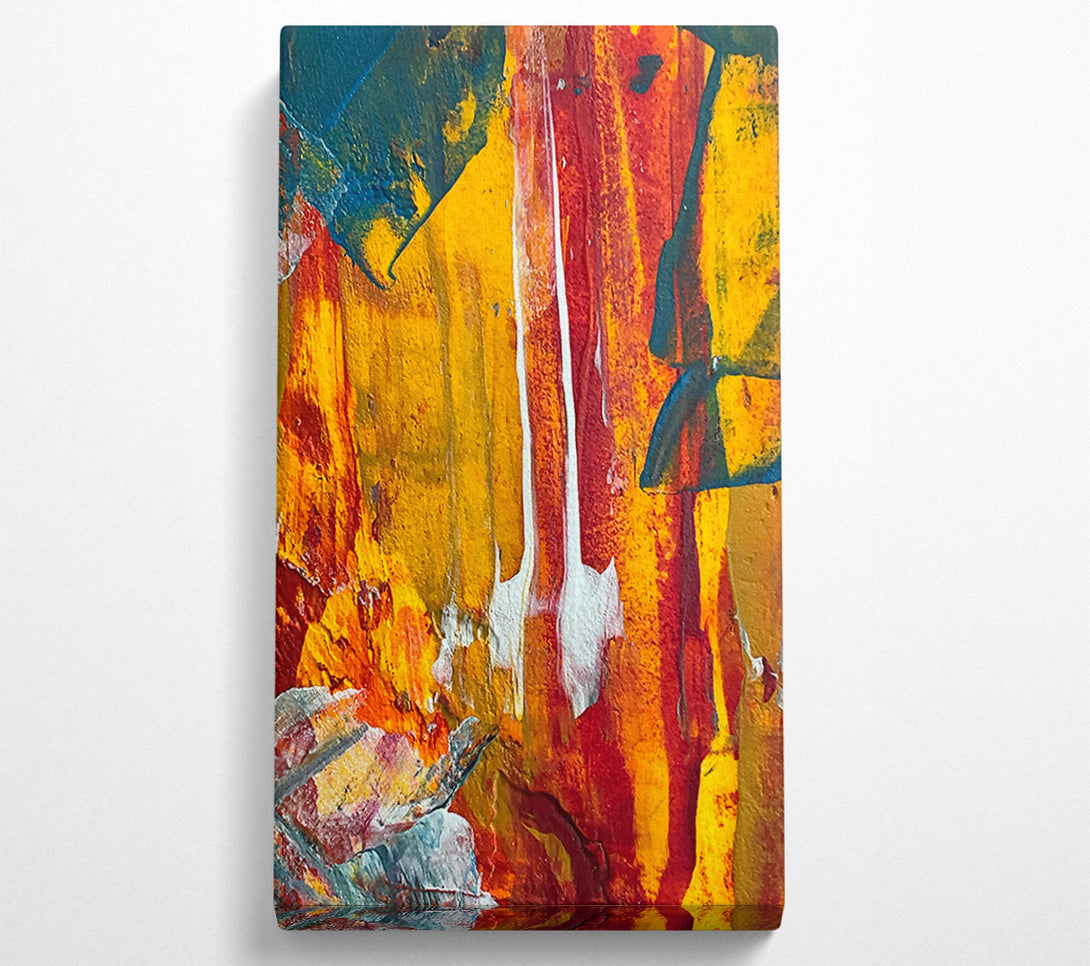  A Canvas Print of Golden Sunset Striations Canvas Wall Art