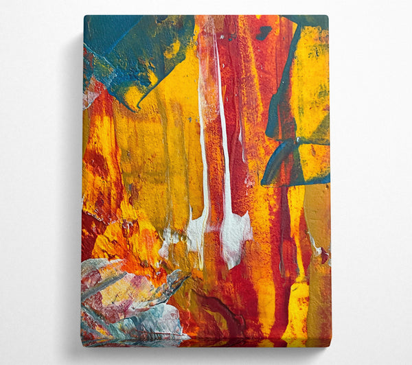  A Canvas Print of Golden Sunset Striations Canvas Wall Art