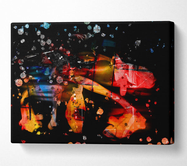 Red And Black Splatters
