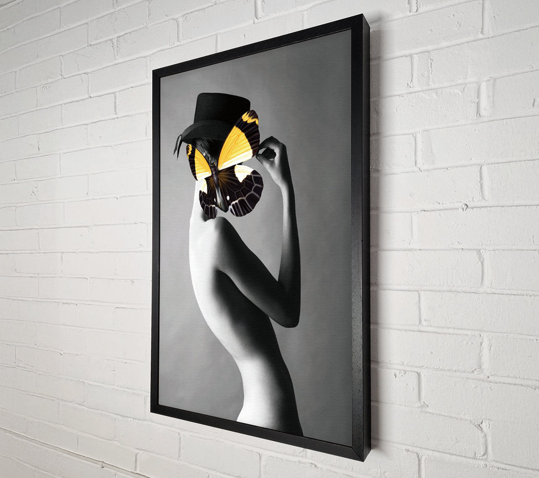  A Canvas Print of Butterfly Hat Canvas Print