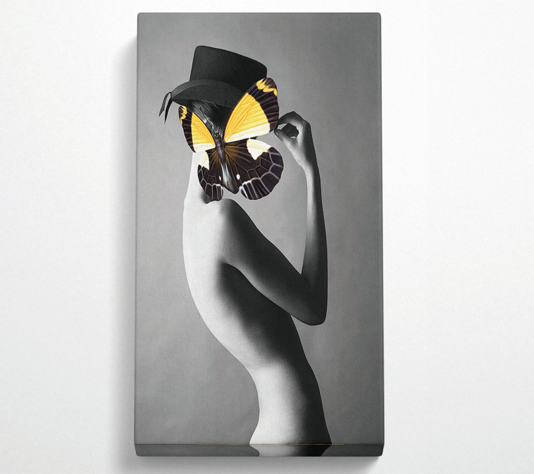  A Canvas Print of Butterfly Hat Canvas Print