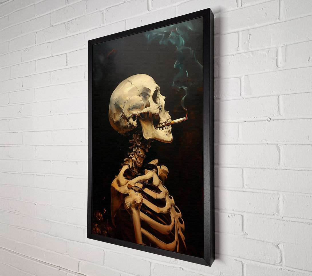  A Canvas Print of Bone White Smoke Canvas Print