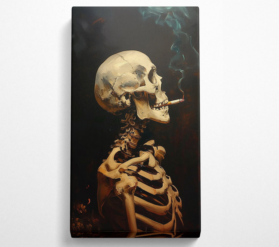 A Canvas Print of Bone White Smoke Canvas Print