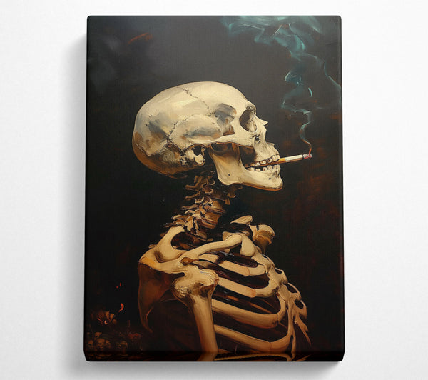  A Canvas Print of Bone White Smoke Canvas Print