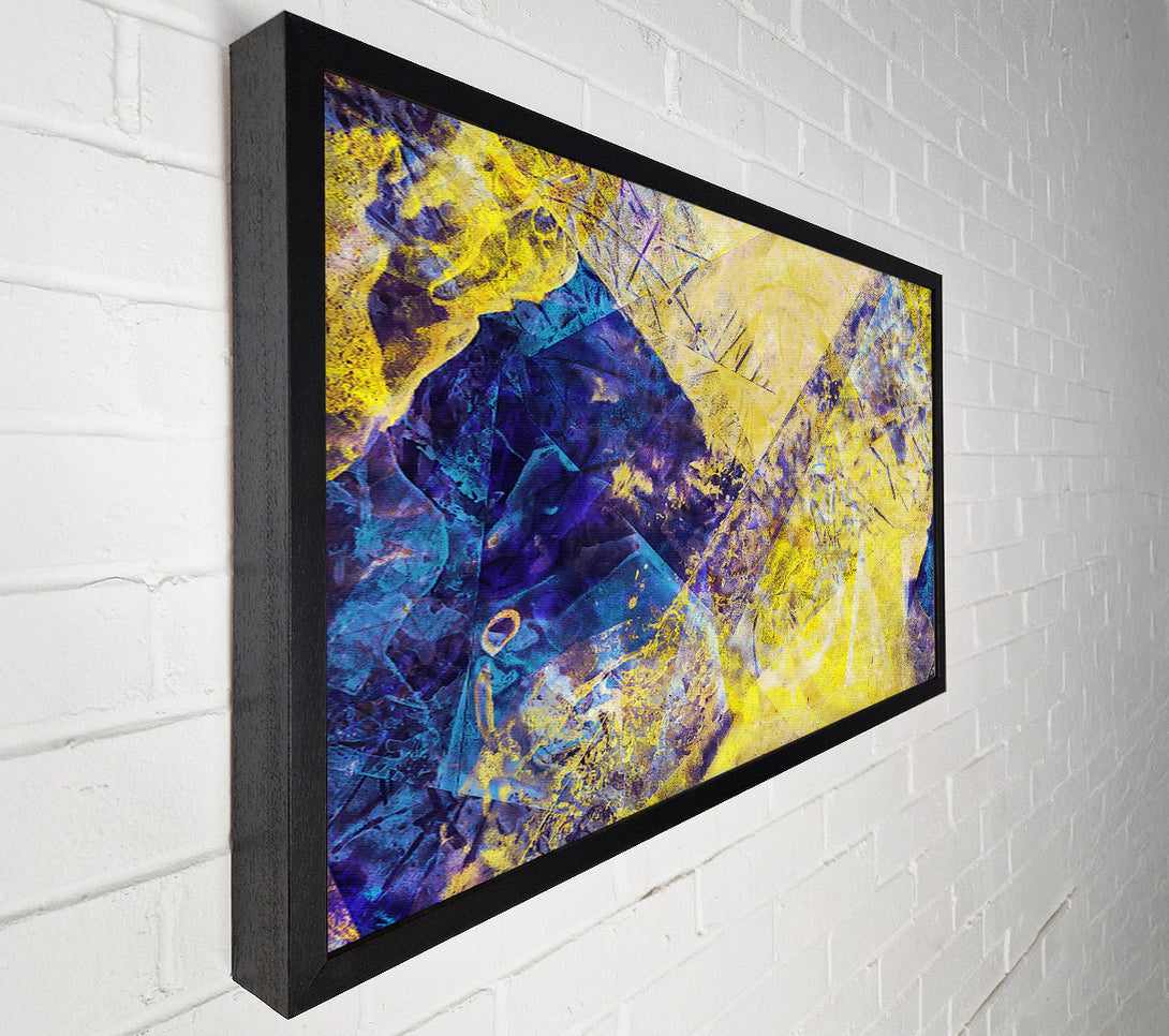  A Canvas Print of Golden Hues And Blue Canvas Art