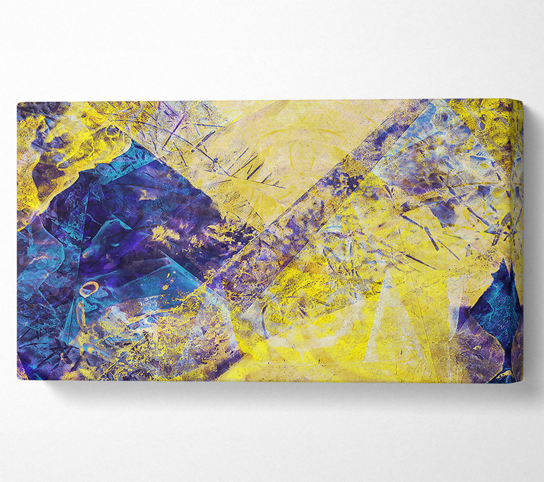  A Canvas Print of Golden Hues And Blue Canvas Art
