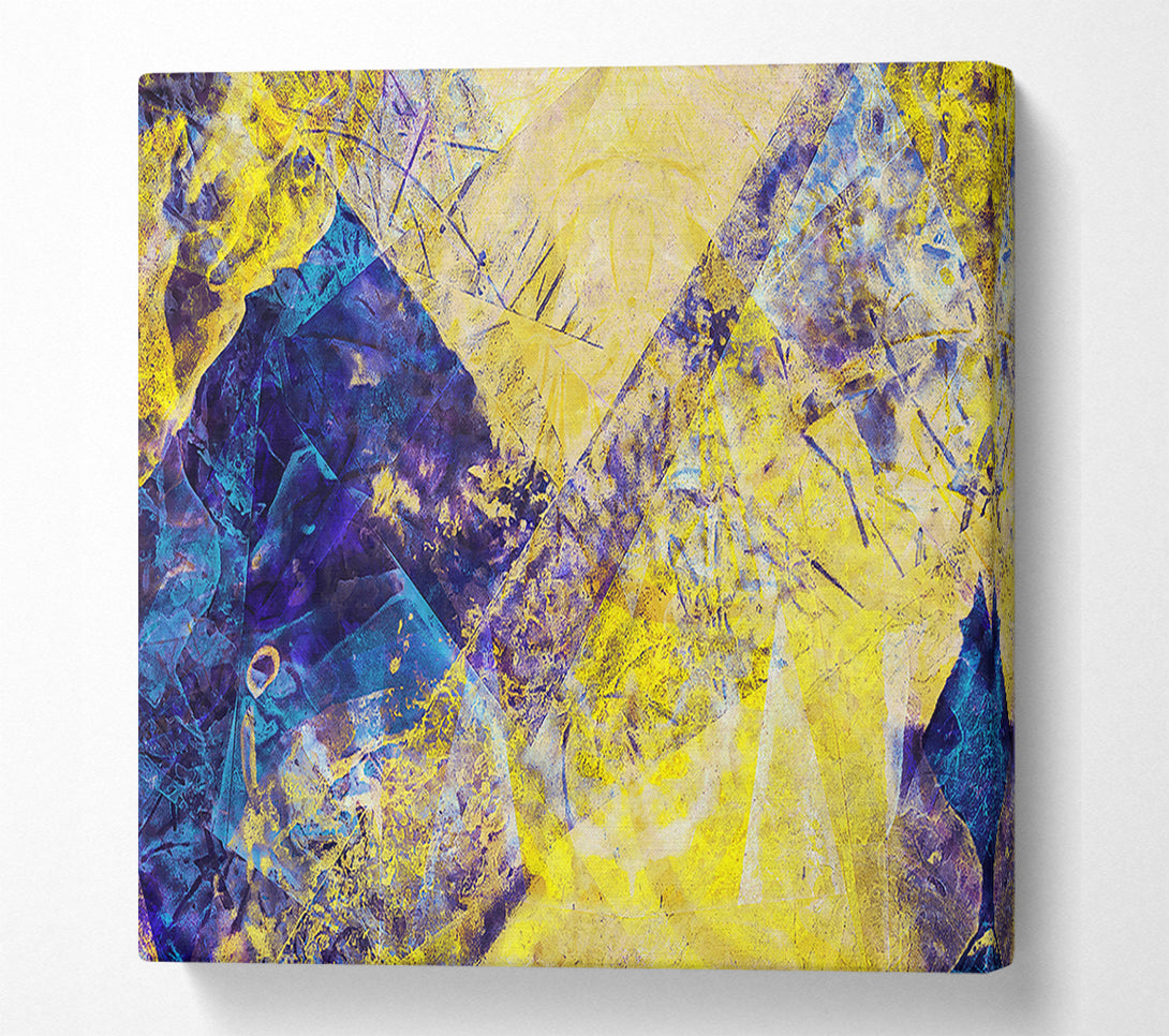  A Canvas Print of Golden Hues And Blue Canvas Art