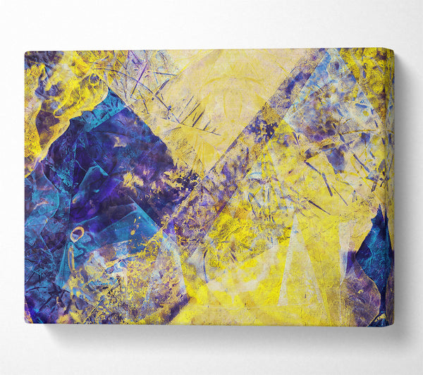 A Canvas Print of Golden Hues And Blue Canvas Art