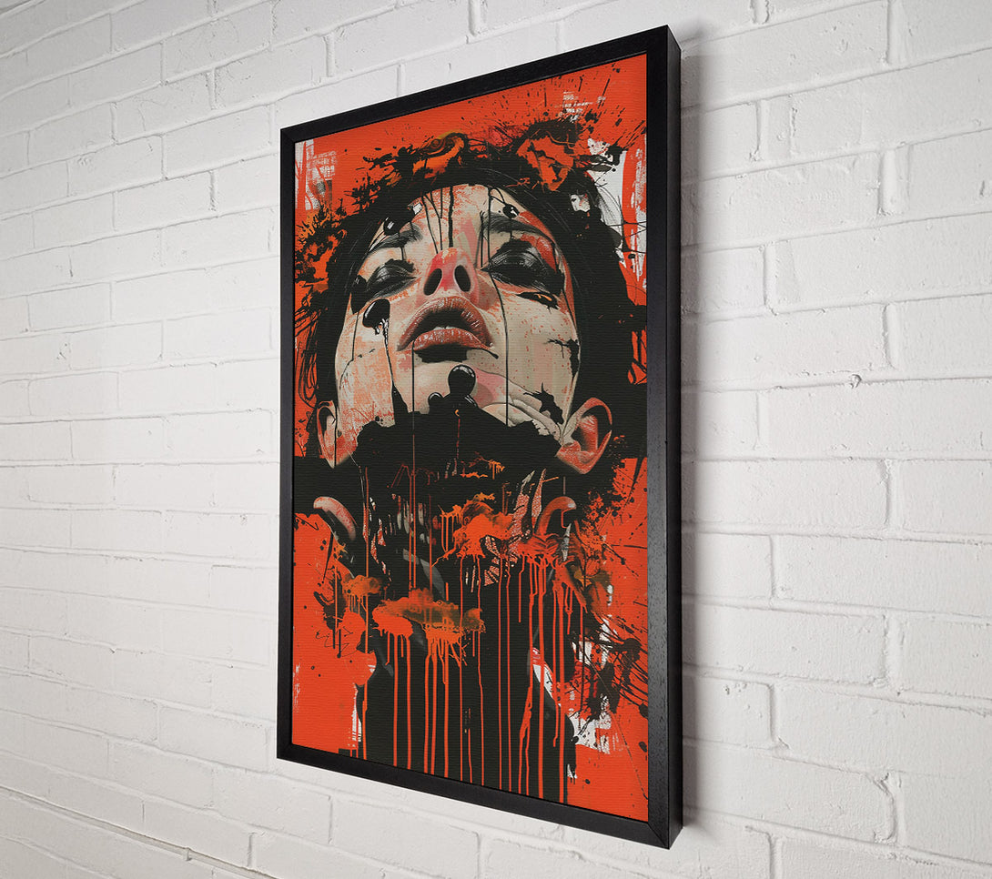  A Canvas Print of Crimson Dripping Dreams Canvas Wall Art