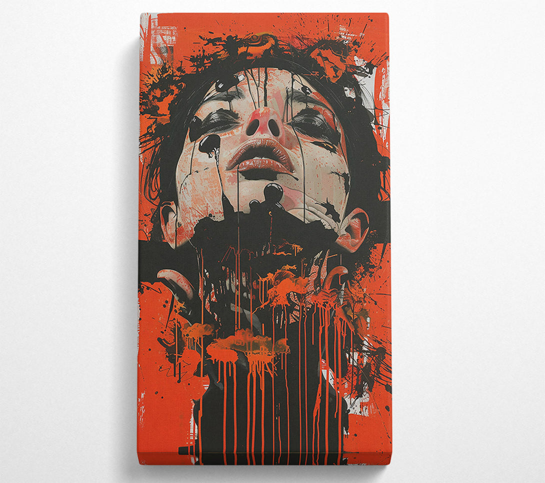  A Canvas Print of Crimson Dripping Dreams Canvas Wall Art
