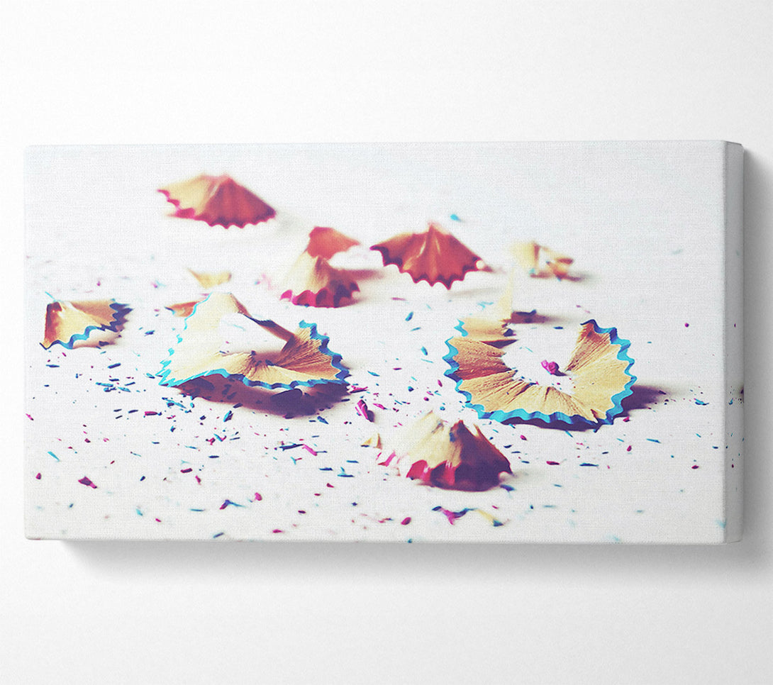  A Canvas Print of Blue And Gold Shavings Canvas Print