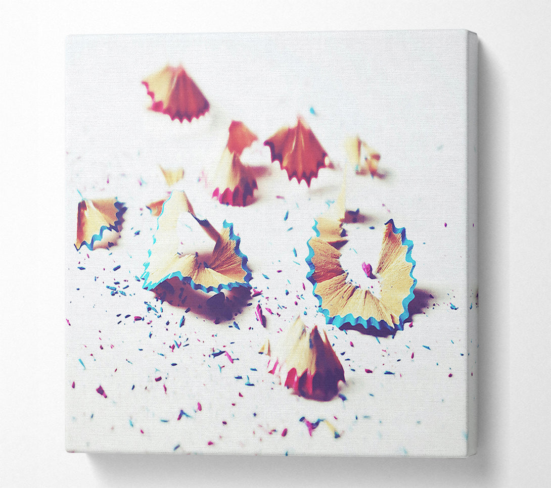  A Canvas Print of Blue And Gold Shavings Canvas Print
