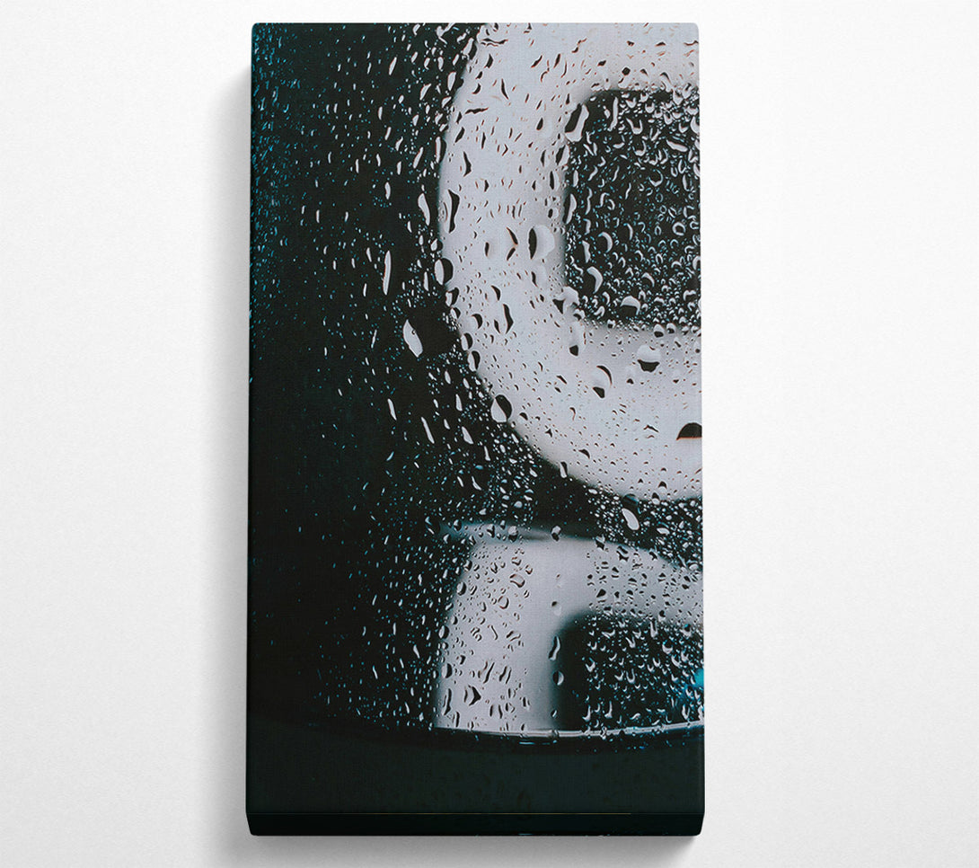  A Canvas Print of Black Drops Of Rain Canvas Print