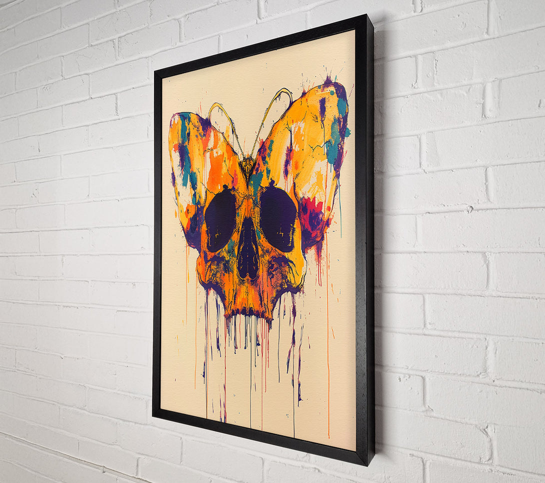  A Canvas Print of Butterfly Skull Canvas Wall Art