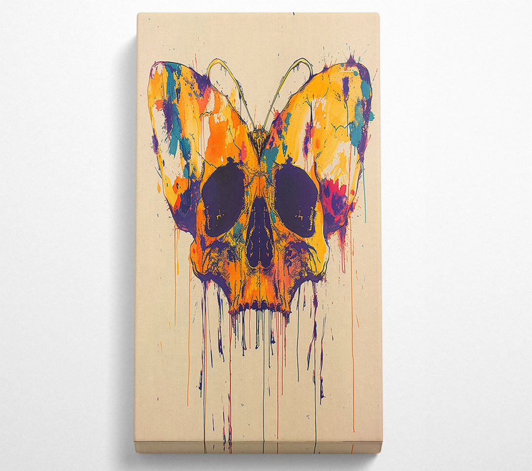  A Canvas Print of Butterfly Skull Canvas Wall Art