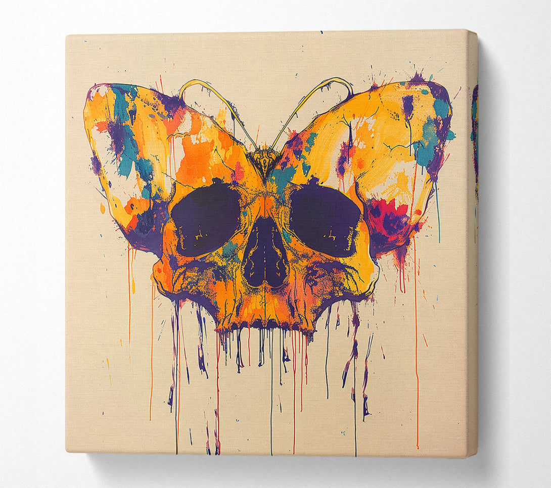  A Canvas Print of Butterfly Skull Canvas Wall Art