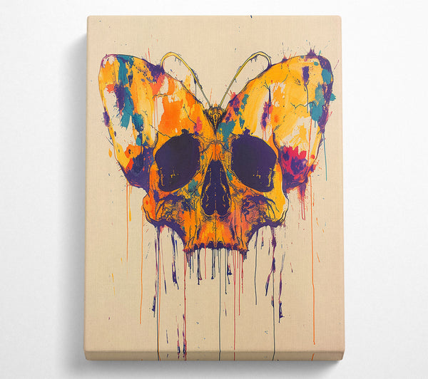  A Canvas Print of Butterfly Skull Canvas Wall Art