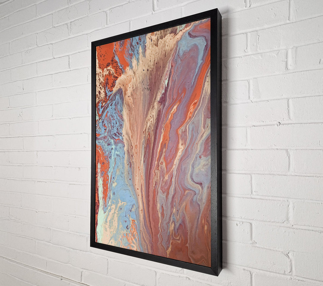  A Canvas Print of Terracotta Flowing Sands Canvas Wall Art