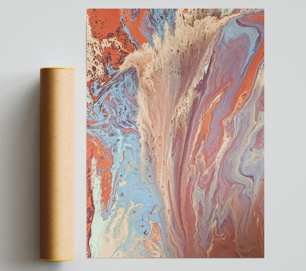 Terracotta Flowing Sands Print