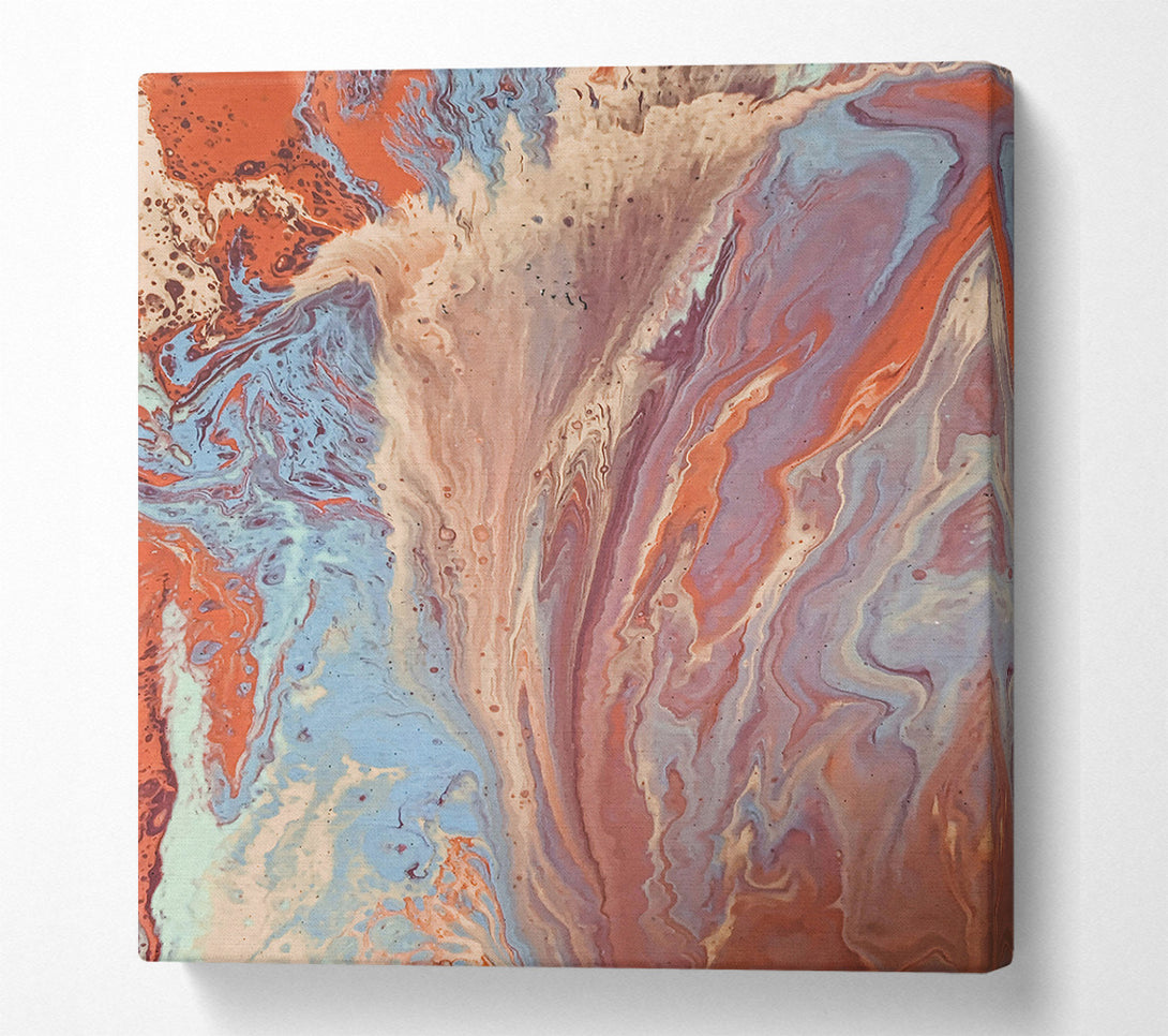  A Canvas Print of Terracotta Flowing Sands Canvas Wall Art