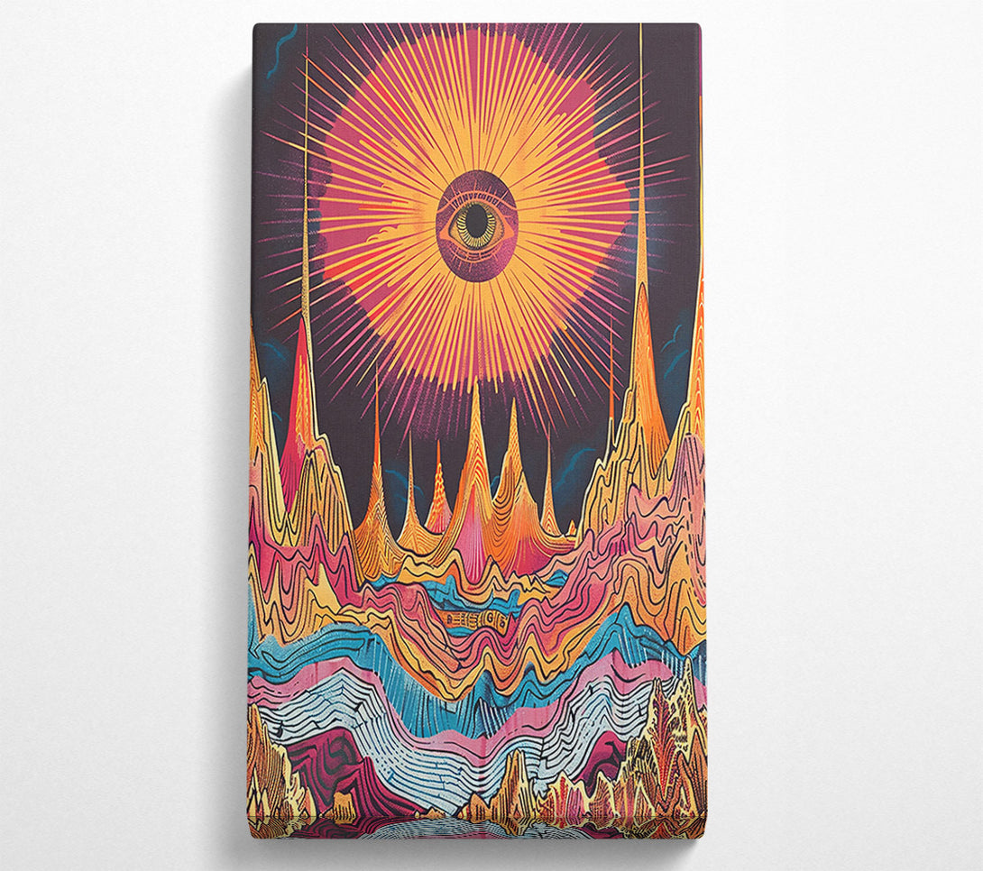  A Canvas Print of Orange Eye Of The Mountain Canvas Print