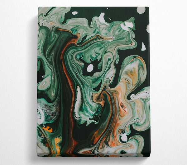  A Canvas Print of Emerald Swirls Of Dreams Canvas Art