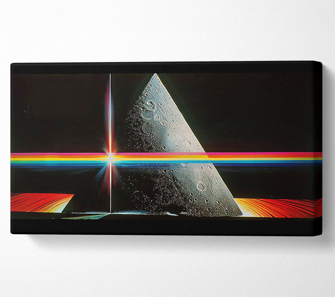  A Canvas Print of Black And Rainbow Prism Canvas Print