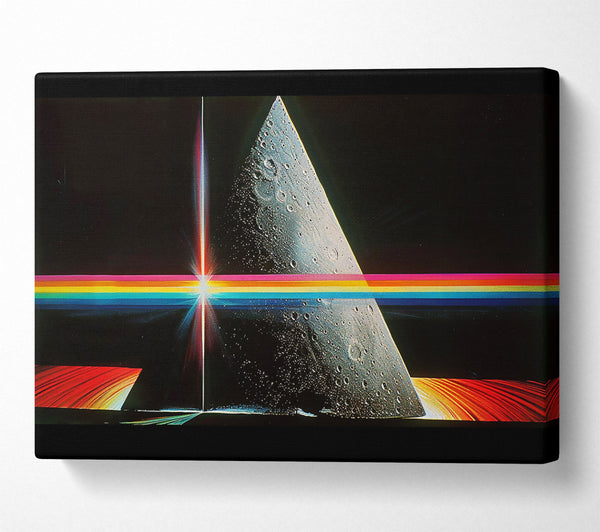  A Canvas Print of Black And Rainbow Prism Canvas Print