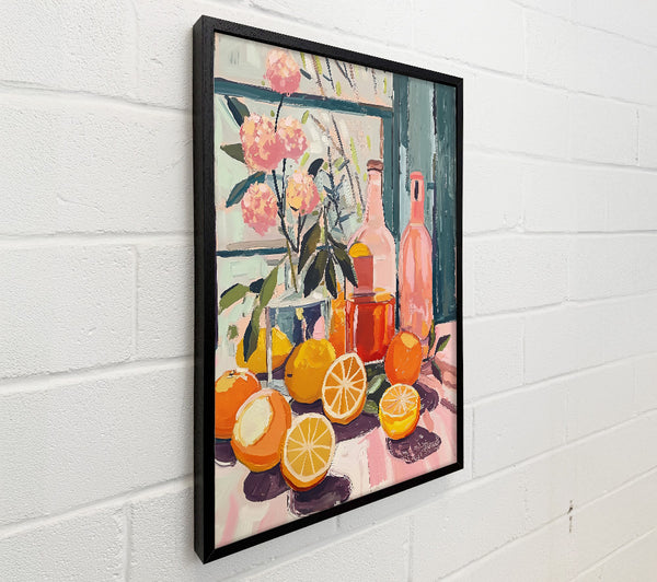 Pink Citrus Still Life