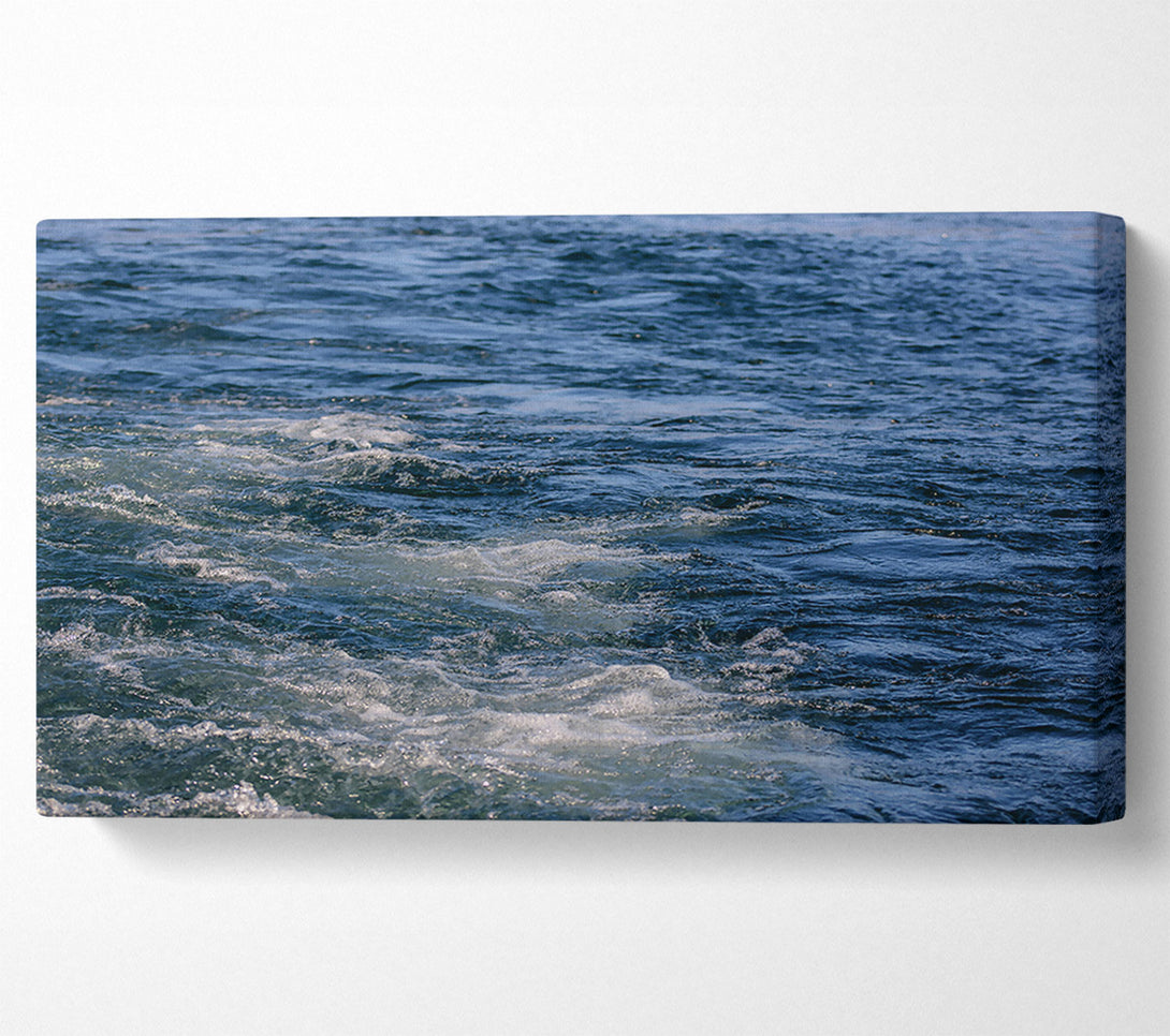  A Canvas Print of Azure Water'S Wake Canvas Art