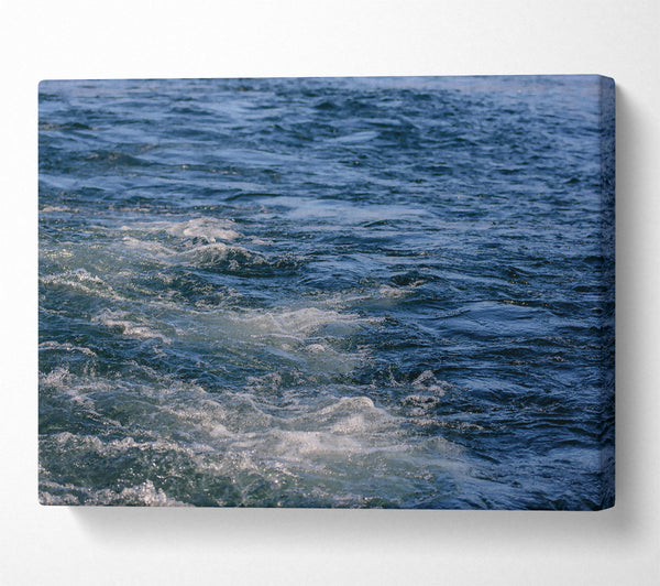  A Canvas Print of Azure Water'S Wake Canvas Art
