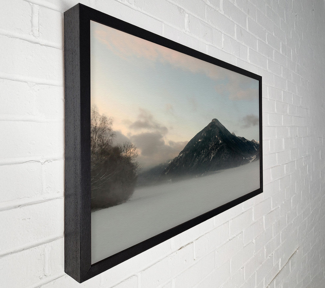  A Canvas Print of Pale Blue Mountain Canvas Art