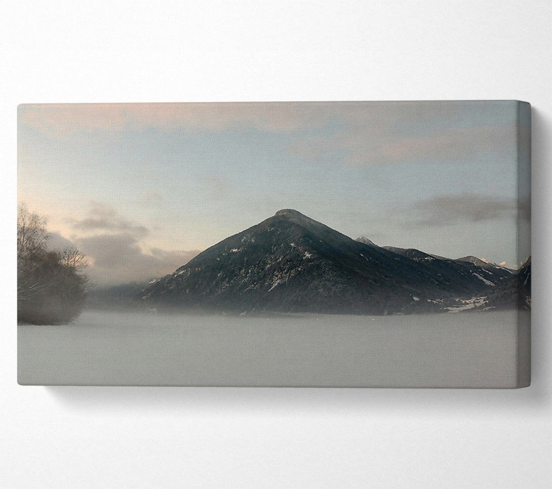  A Canvas Print of Pale Blue Mountain Canvas Art