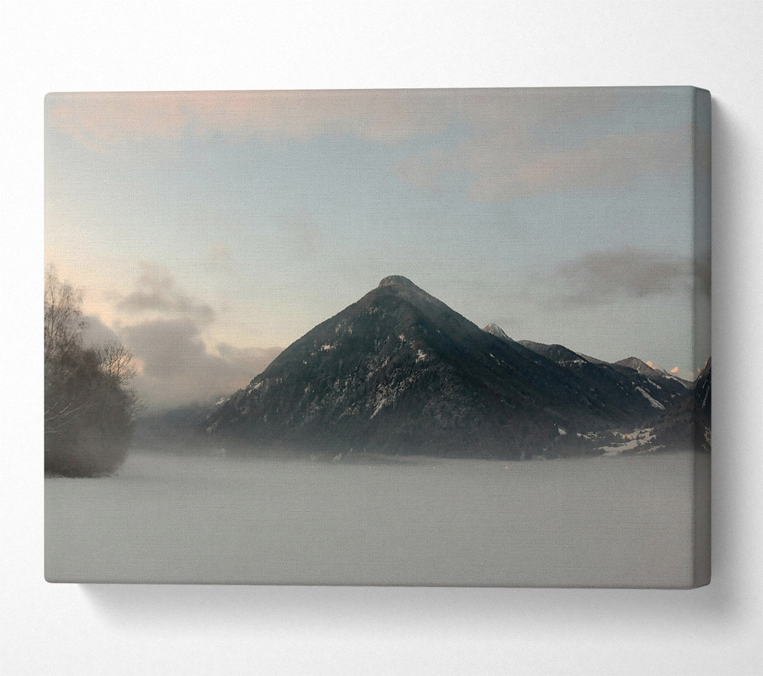  A Canvas Print of Pale Blue Mountain Canvas Art
