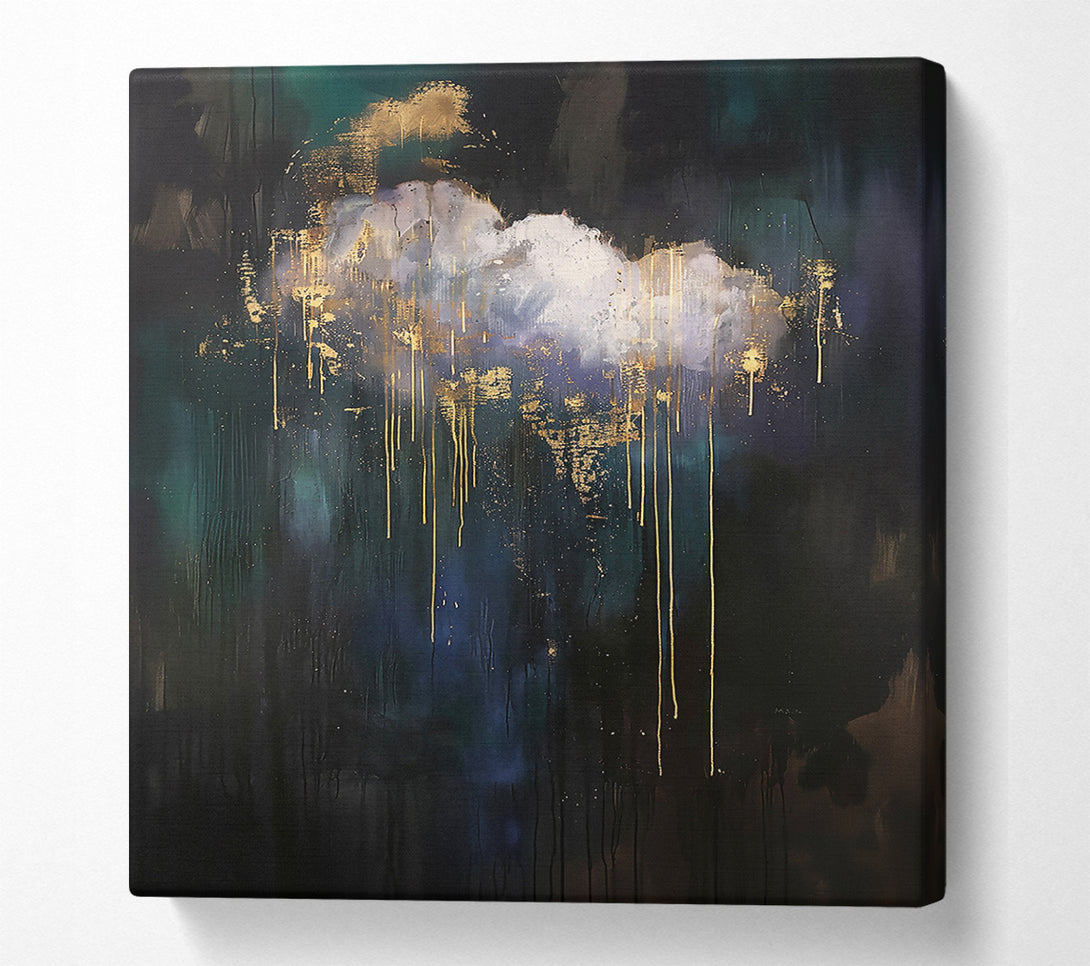  A Canvas Print of Golden Midnight Rain Canvas Print