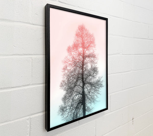 Pink Tree Silhouette
