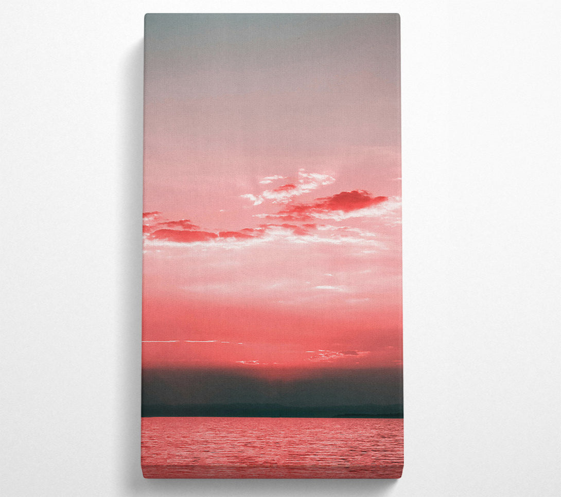 A Canvas Print of Crimson Sky Reflects Canvas Print