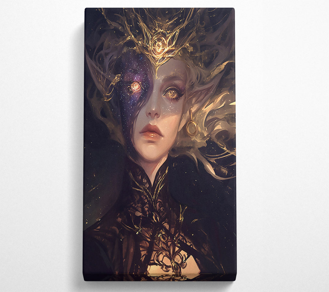  A Canvas Print of Golden Galaxy Gaze Canvas Wall Art