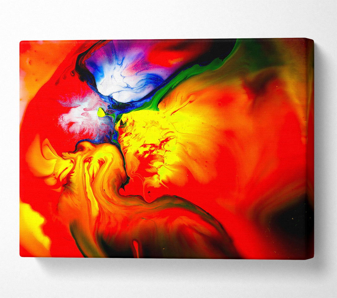  A Canvas Print of Crimson Swirls Of Fire Canvas Art