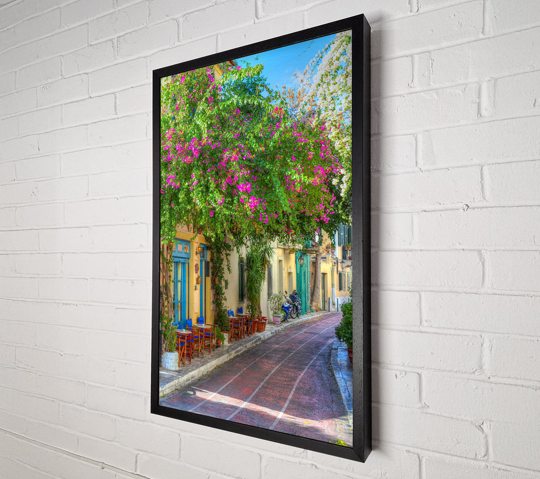  A Canvas Print of Cafe Lane Canvas Wall Art
