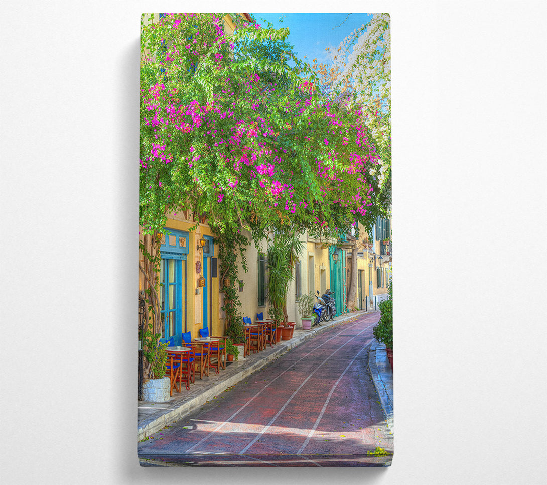  A Canvas Print of Cafe Lane Canvas Wall Art