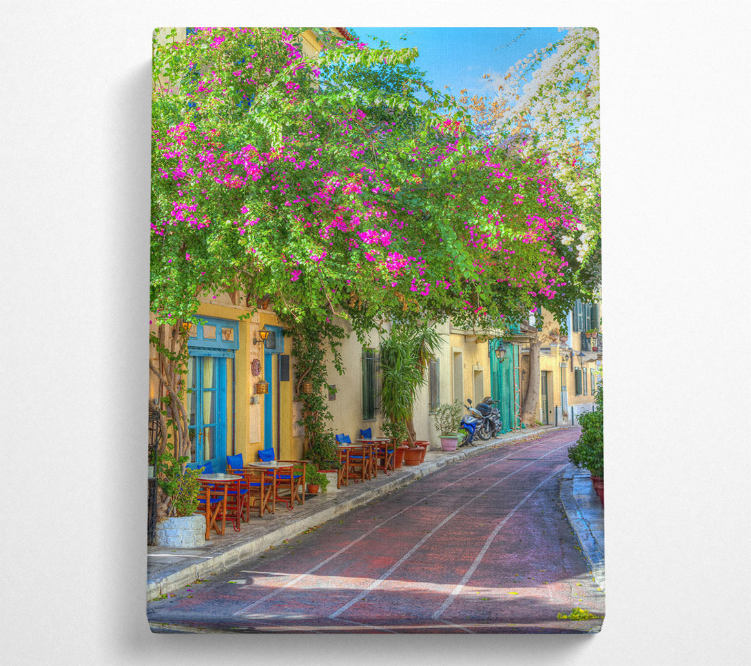  A Canvas Print of Cafe Lane Canvas Wall Art