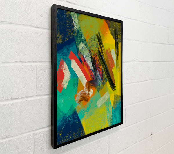 Yellow Strokes Of Abstraction