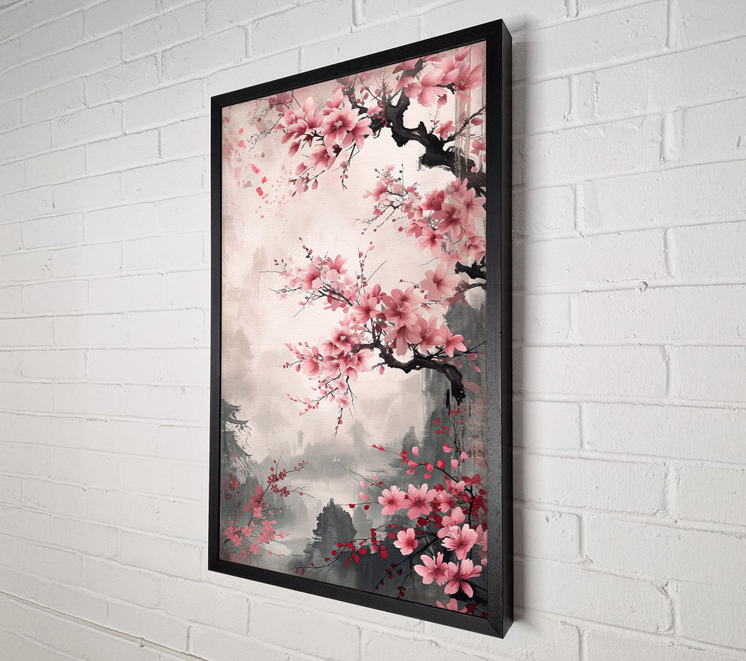  A Canvas Print of Pink Blossom Dreamscape Canvas Wall Art