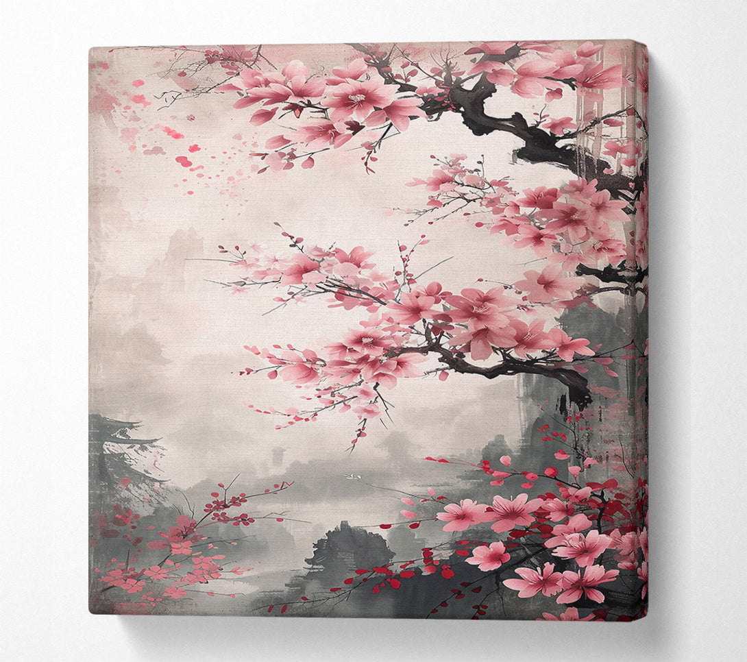  A Canvas Print of Pink Blossom Dreamscape Canvas Wall Art