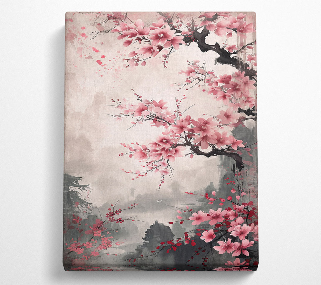  A Canvas Print of Pink Blossom Dreamscape Canvas Wall Art