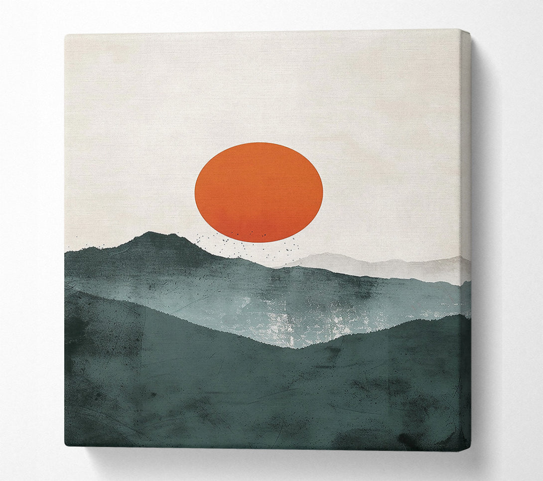  A Canvas Print of Crimson Mountain Dream Canvas Print