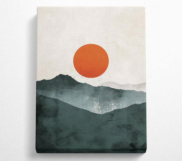  A Canvas Print of Crimson Mountain Dream Canvas Print