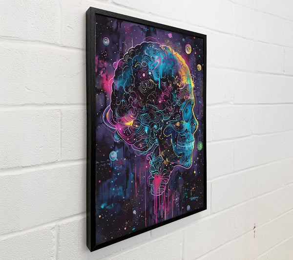 Cosmic Blue Skull